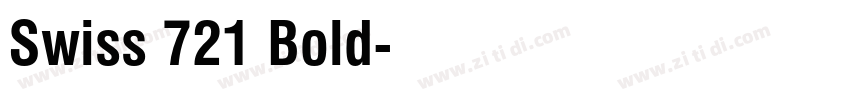 Swiss 721 Bold字体转换
